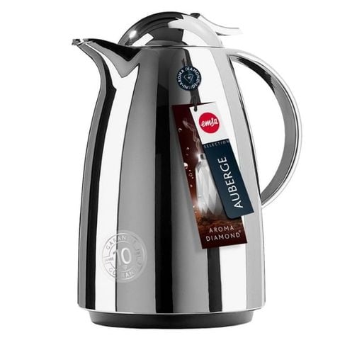 Bình giữ nhiệt chân không Emsa 1L Auberge Quick-Tip Chrome