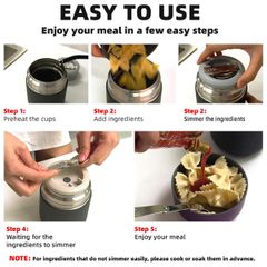  Bình giữ nhiệt đựng thực phẩm Hongpa 500ml – màu đen 