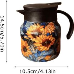  Bình giữ nhiệt kèm lõi lọc trà inox 316 800ml hoa hướng dương 