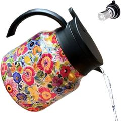  Bình giữ nhiệt kèm lõi lọc trà inox 316 800ml hoa anh thảo 