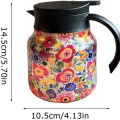  Bình giữ nhiệt kèm lõi lọc trà inox 316 800ml hoa anh thảo 