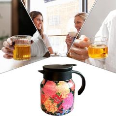  Bình giữ nhiệt kèm lõi lọc trà inox 316 800ml hoa mẫu đơn 