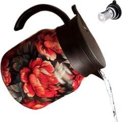  Bình giữ nhiệt kèm lõi lọc trà inox 316 800ml hoa mẫu đơn đỏ 