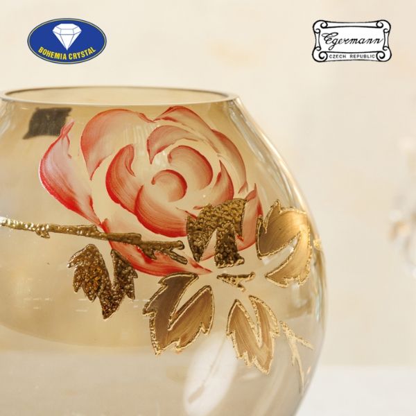 Bình hoa pha lê Egermann 18cm 8460 17520