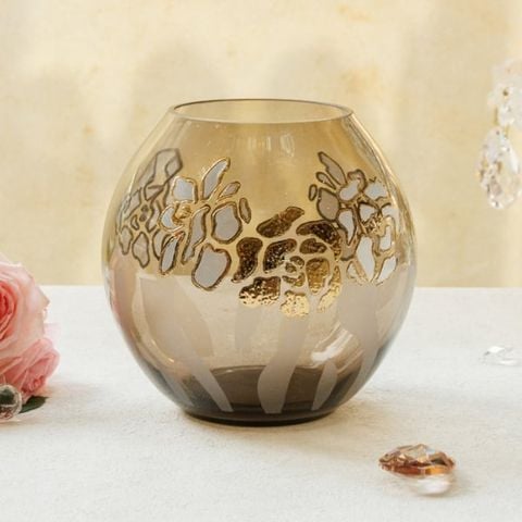 Bình hoa pha lê Egermann 18cm 8460 17700