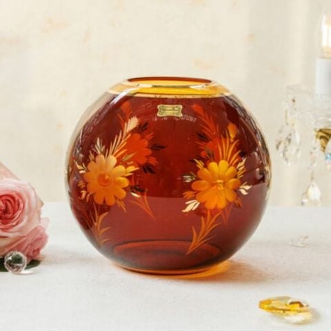 Bình hoa pha lê Egermann 20cm 8483 18026