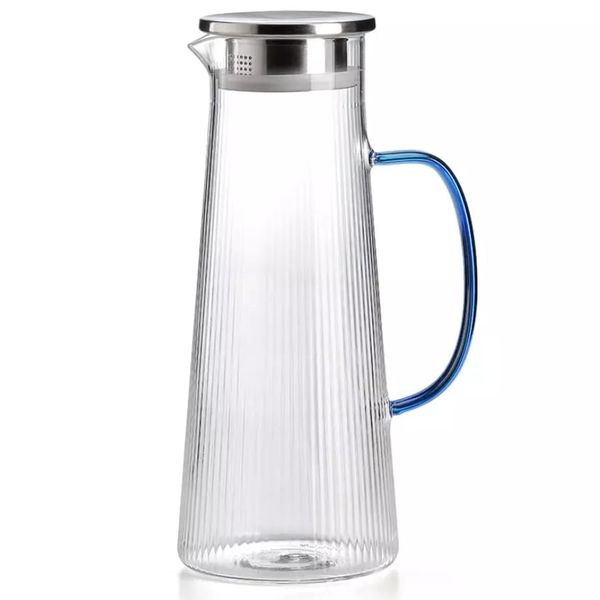 Bình nước Narciso Borosilicate 1.6L - Tay cầm màu Xanh dương