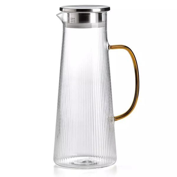 Bình nước Narciso Borosilicate 1.6L - Tay cầm màu Hổ phách