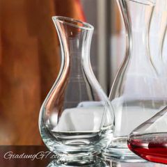  Bình thở rượu vang pha lê Bohemia Crystalex 1250ml 31527 miệng vát 