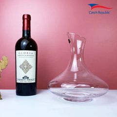  Bình thở rượu vang pha lê Bohemia 1200ml 31B05 