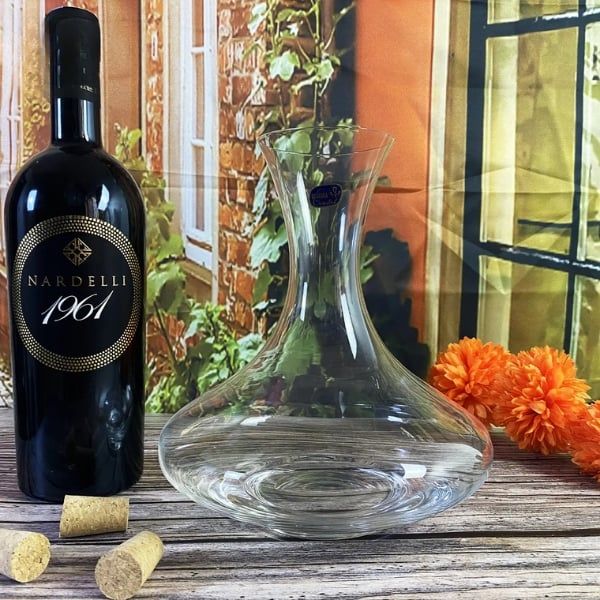 Bình thở rượu vang pha lê Bohemia 1200ml 31B01