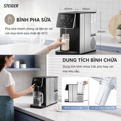  Bình thủy điện nóng lạnh Steiger STG850 HC 3.8L 