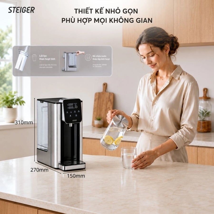 Bình thủy điện Steiger STG270-H 2.7L