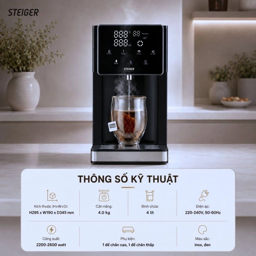 Bình thủy điện Steiger STG400-H