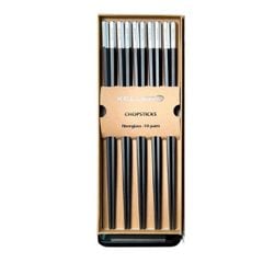  Bộ 10 đôi đũa sợi thủy tinh Keller - Màu Đen/Đỏ/Trắng 