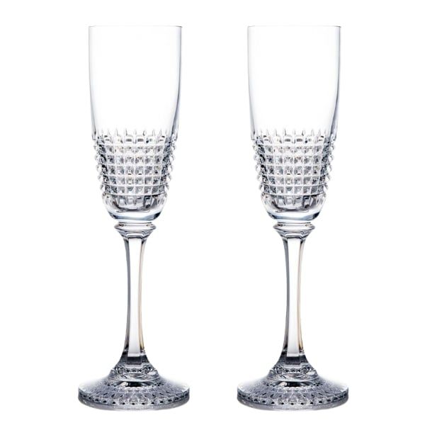 Bộ 2 Ly champagne Rogaska Diamond 180ml