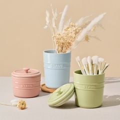  Bộ 3 hũ sứ Staub Pastel có nắp - 500ml/800ml/1000ml 