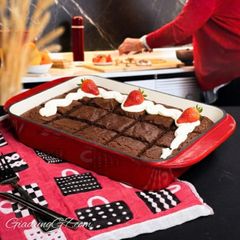  Bộ 3 khay nướng Staub - Màu Đỏ 