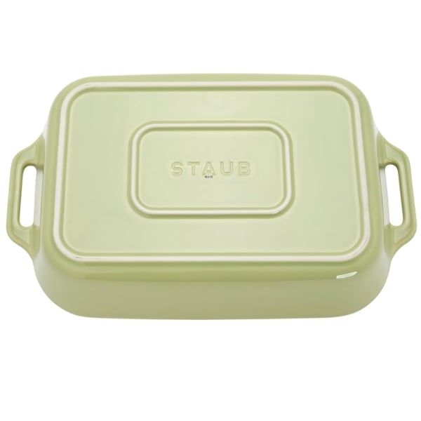 Bộ 3 khay nướng Staub màu xanh lá hình chữ nhật