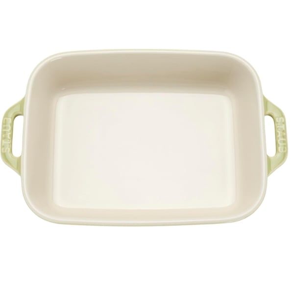 Bộ 3 khay nướng Staub màu xanh lá hình chữ nhật