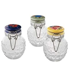  Bộ 3 lọ đựng gia vị nắp gốm The Pioneer Woman Floral Medley 127ml 