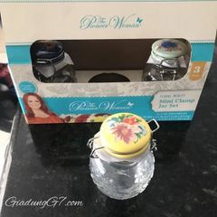  Bộ 3 lọ đựng gia vị nắp gốm The Pioneer Woman Floral Medley 127ml 