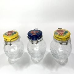  Bộ 3 lọ đựng gia vị nắp gốm The Pioneer Woman Floral Medley 127ml 