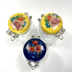  Bộ 3 lọ đựng gia vị nắp gốm The Pioneer Woman Floral Medley 127ml 