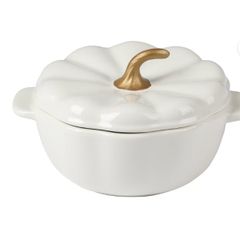  Bộ 3 nồi bí ngô Cocotte mini The Pioneer Woman 12.3cm 400ml - Màu Trắng/ Cam 