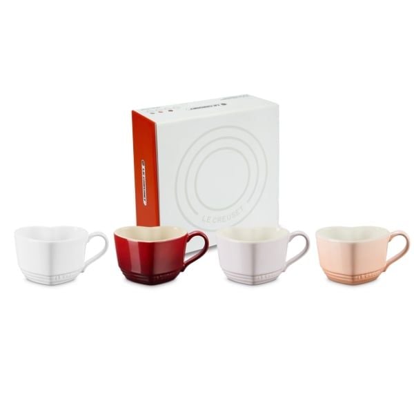 Bộ 4 cốc Le Creuset 220ml hình trái tim
