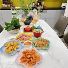  Bộ 4 đĩa Le Creuset Sorbet hình cánh hoa 23cm 