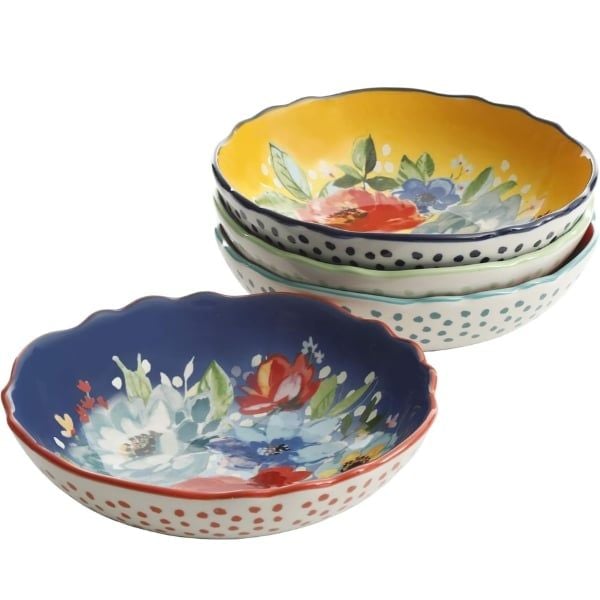 Bộ 4 đĩa Pasta sâu lòng The Pioneer Woman Melody 19.5cm