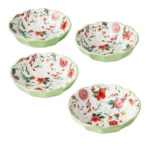 Bộ 4 đĩa sâu lòng The Pioneer Woman Painted Meadow 19cm
