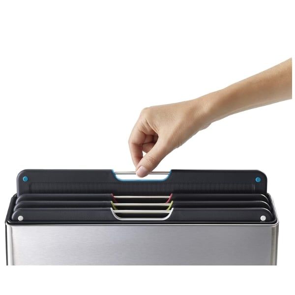 Bộ 4 thớt Joseph Joseph 60170 Folio steel - Màu inox