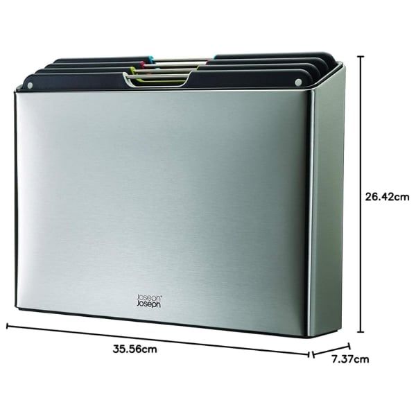 Bộ 4 thớt Joseph Joseph 60170 Folio steel - Màu inox