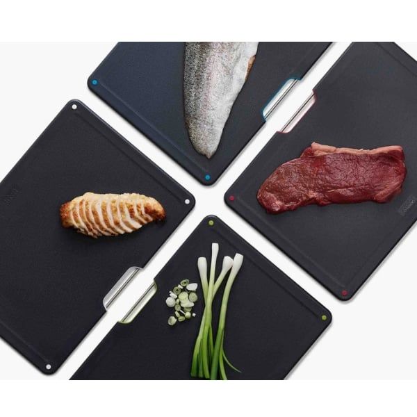 Bộ 4 thớt Joseph Joseph 60170 Folio steel - Màu inox