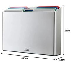  Bộ 4 Thớt Phân Loại Joseph Joseph 60215 Folio Large (Coast Silver) 