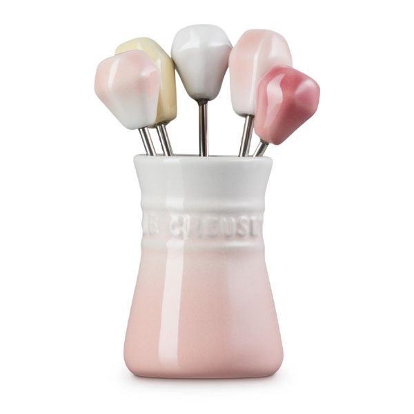 Bộ 5 dĩa hoa quả kèm hũ đựng Le Creuset Sorbet