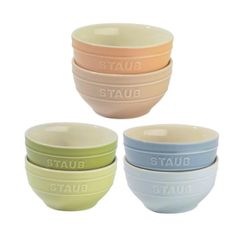  Bộ 6 bát cơm Staub Macaron 12cm 