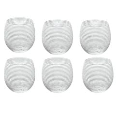  Bộ 6 cốc IVV Clear Multicolors 250ml - Trong suốt 