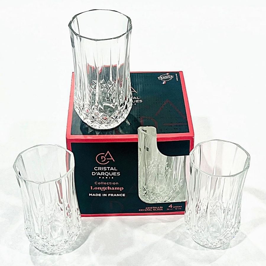 Bộ 6 cốc Longchamp Crystal 280ml - Made in France
