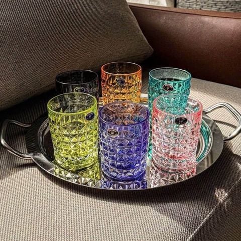 Bộ 6 cốc màu Bohemia Diamond 230ml