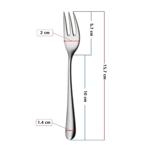 Bộ 6 dĩa ăn bánh WMF Merit Cromargan Protect 15.7cm 1140646345S
