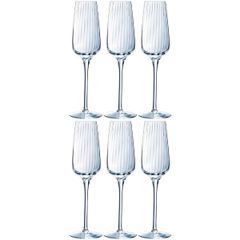  Bộ 6 ly Champagne Symetrie 210ml - Chef & Sommelier - Made in Pháp 