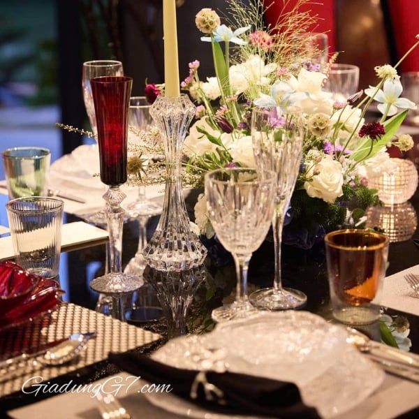 Bộ 6 ly pha lê Bohemia Vibes 180ml dùng cho rượu sâm panh, vang sủi