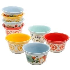  Bộ 8 bát Ramekins The Pioneer Woman 10.2cm 