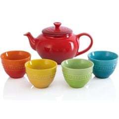  Bộ ấm chén cầu vồng Le Creuset 5 món 