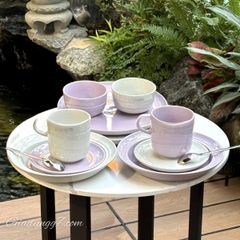  Bộ bát đĩa cốc sứ Staub 10 món 