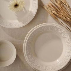  Bộ bát đĩa Staub Margaret 10 món họa tiết hoa Daisy dập nổi 
