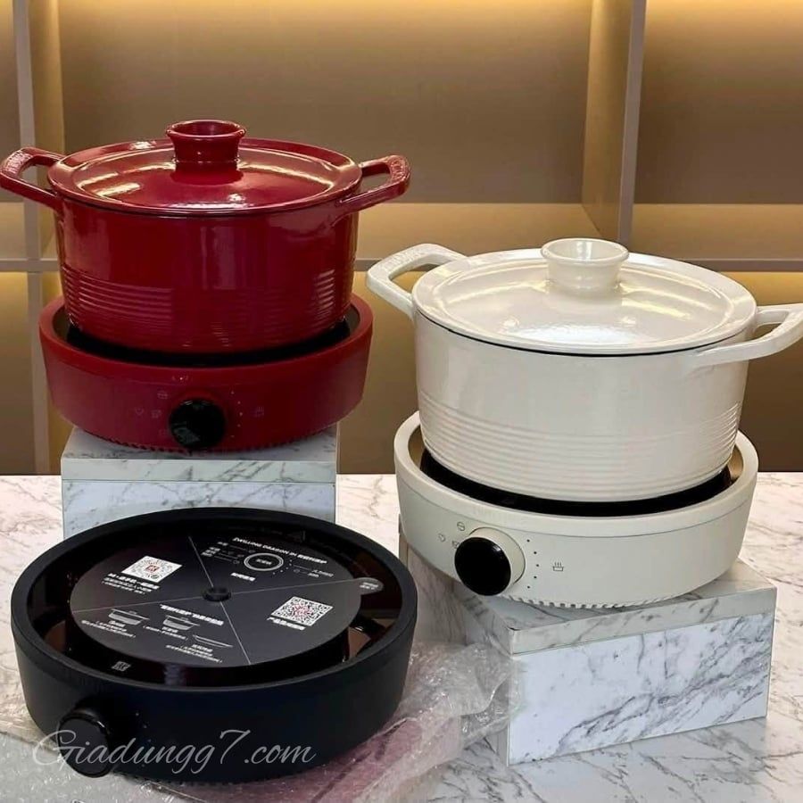 Bộ bếp từ đơn kèm nồi lẩu Zwilling 2000W - Màu Đỏ/Đen/Kem